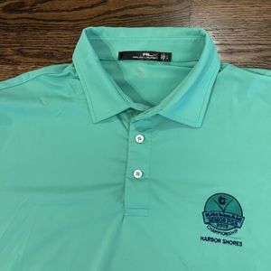 Ralph Lauren RLX Polo Golf Shirt Large Green PGA Senior Championship